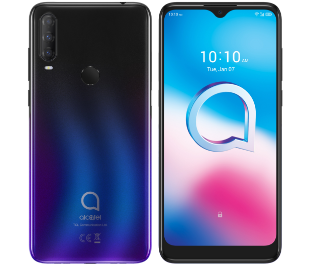 ALCATEL 3L (2020) 4/64GB Czarno/Niebieski Dual Sim - 566034 - zdjęcie